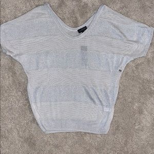 Limited Silver Short Sleeve Sweater